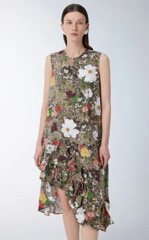 Dress / JNBY Floral Prints Sleeveless A-line Dress