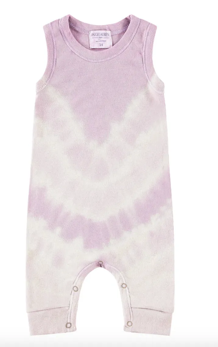 Eco-Rib Tie Dye Tank Romper