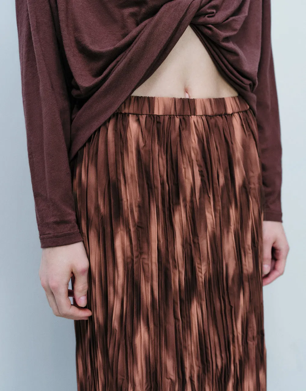 Elastic Waist A-Line Skirt