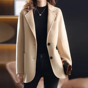 Elegant tweed blazer - warm, stylish and durable for women