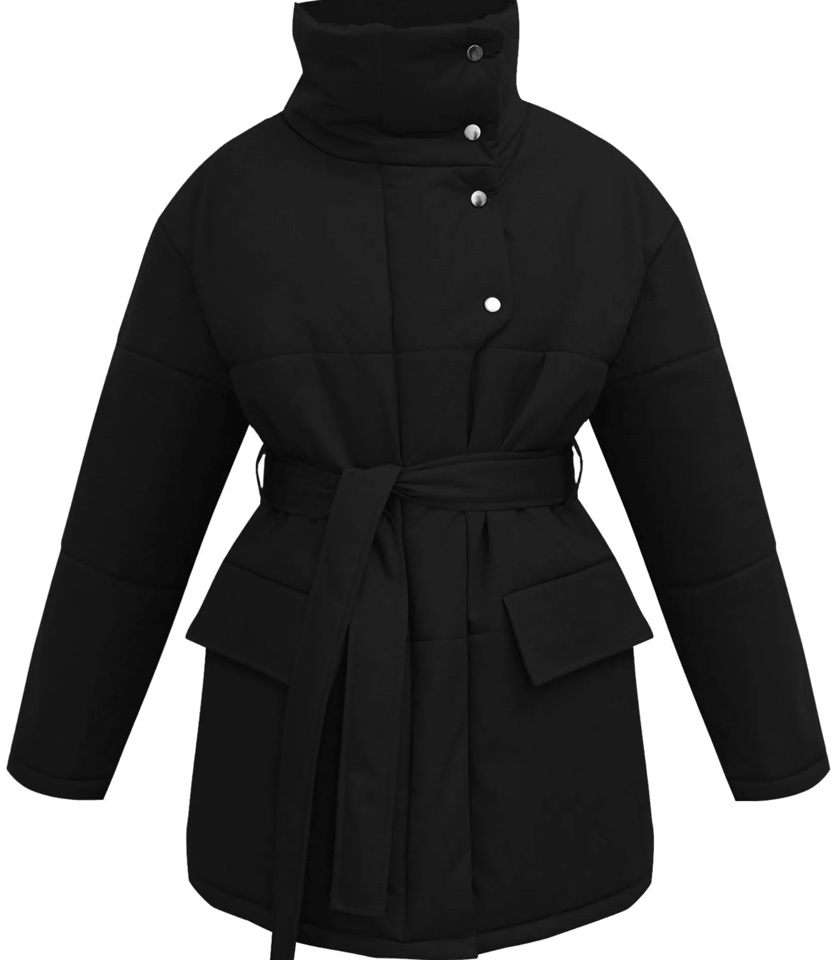 Elegante Vintage-Steppjacke mit Gürtel von WOLFFMODE