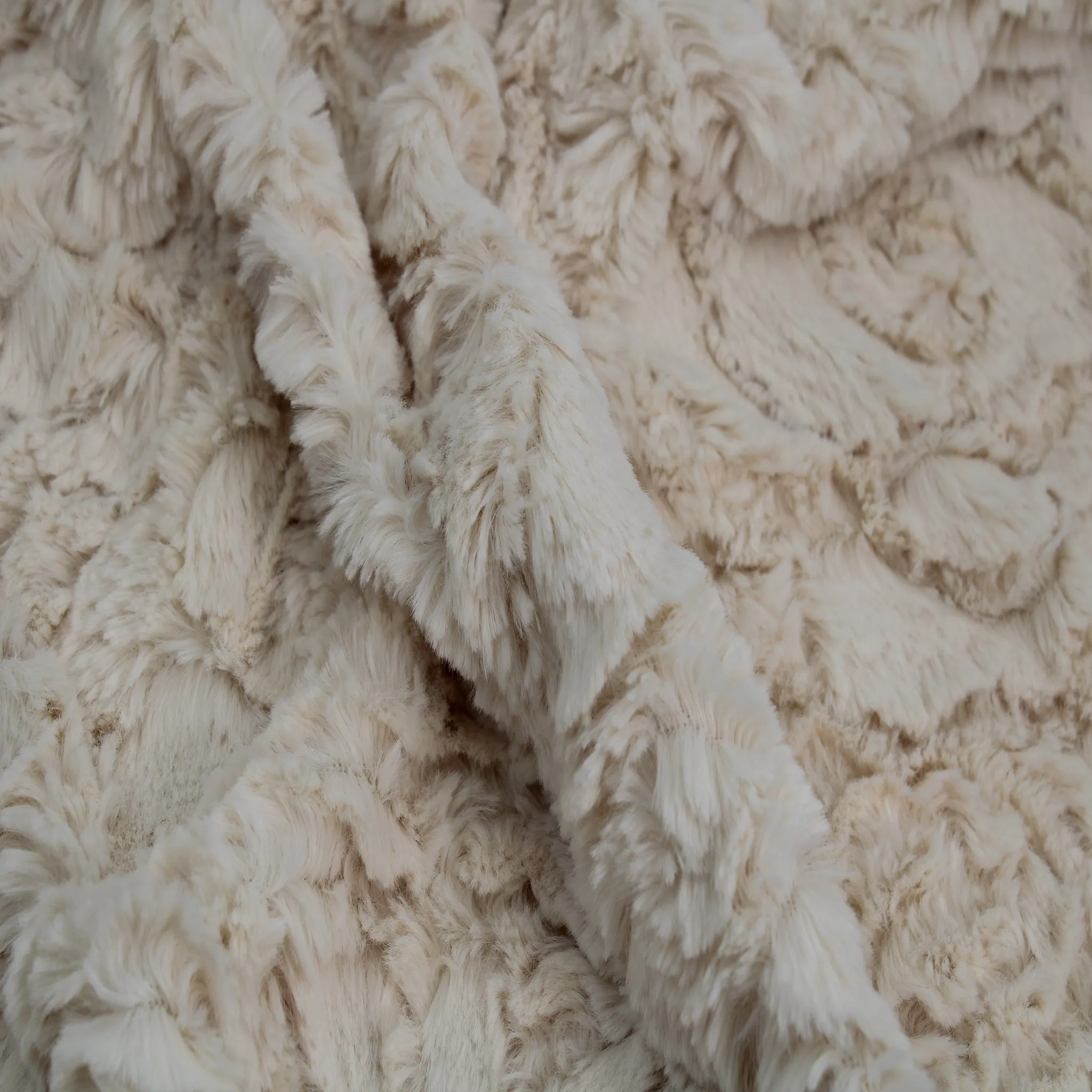 Floral Cuddle Faux Fur-Fabric by The Yard-Fluffy, Shaggy Mohair-for Sewing, Costumes, Apparel, Decorations, Rugs, Throw Pillow Covers, Beddings, Home and DIY Projects- (SKU-6617)