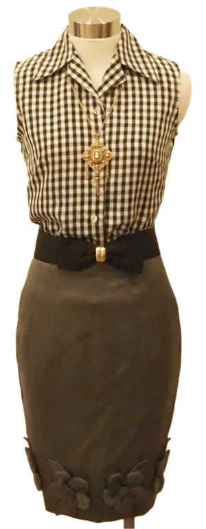 FLOWERY FUN VINTAGE SKIRT