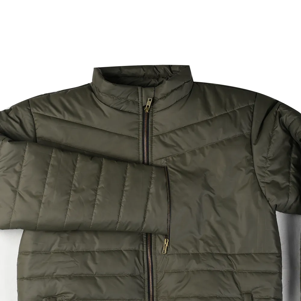 Forest Olive Zipper Full Sleeves