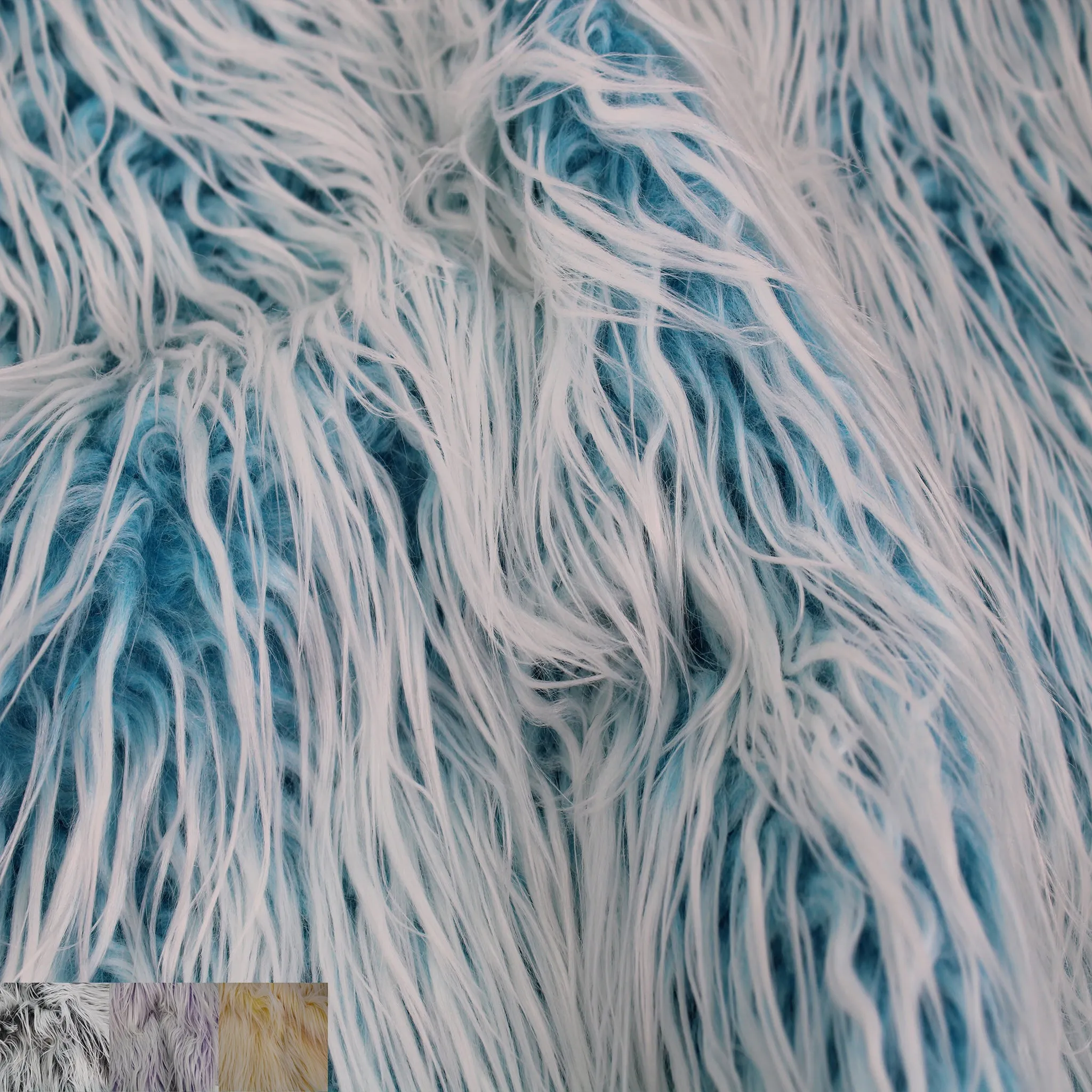 Frosted Faux Fur-Fabric by The Yard-Fluffy, Shaggy Mohair-for Sewing, Costumes, Plush Toys, Dolls, Decoration, Apparel, Clothing, Rugs, Gnome Beard Miniature - (SKU-6749)