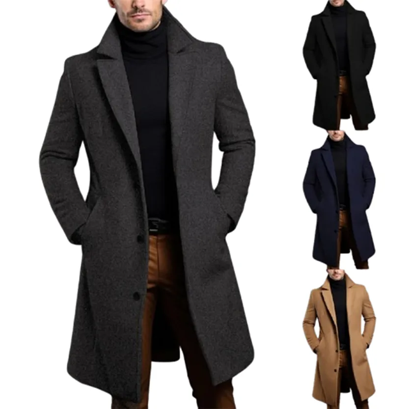Funki Buys | Jackets | Men's Elegant 3/4 Casual Business Coats