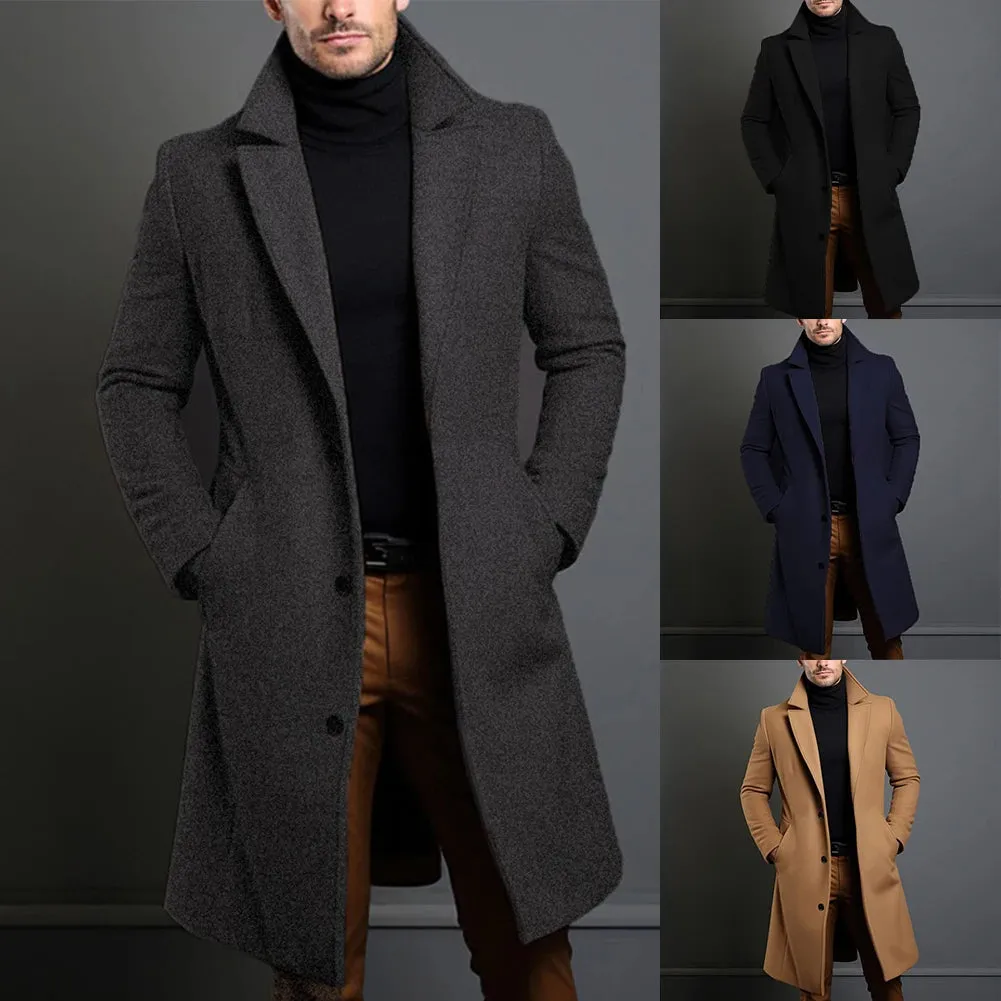 Funki Buys | Jackets | Men's Elegant 3/4 Casual Business Coats