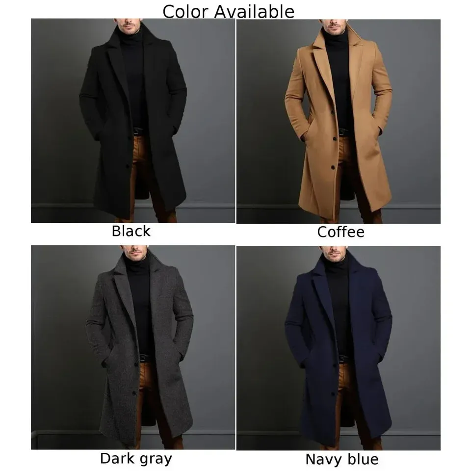 Funki Buys | Jackets | Men's Elegant 3/4 Casual Business Coats