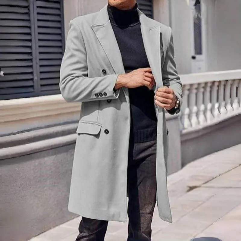 Funki Buys | Jackets | Men's Stylish Business Casual Overcoat