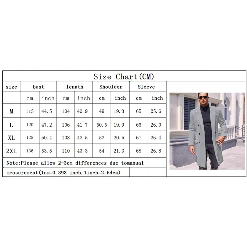 Funki Buys | Jackets | Men's Stylish Business Casual Overcoat