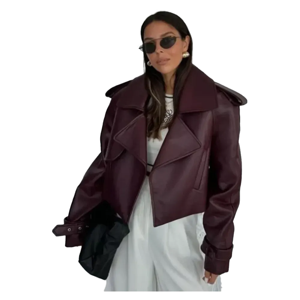 Funki Buys | Jackets | Women's Extra Long Faux Leather Coat