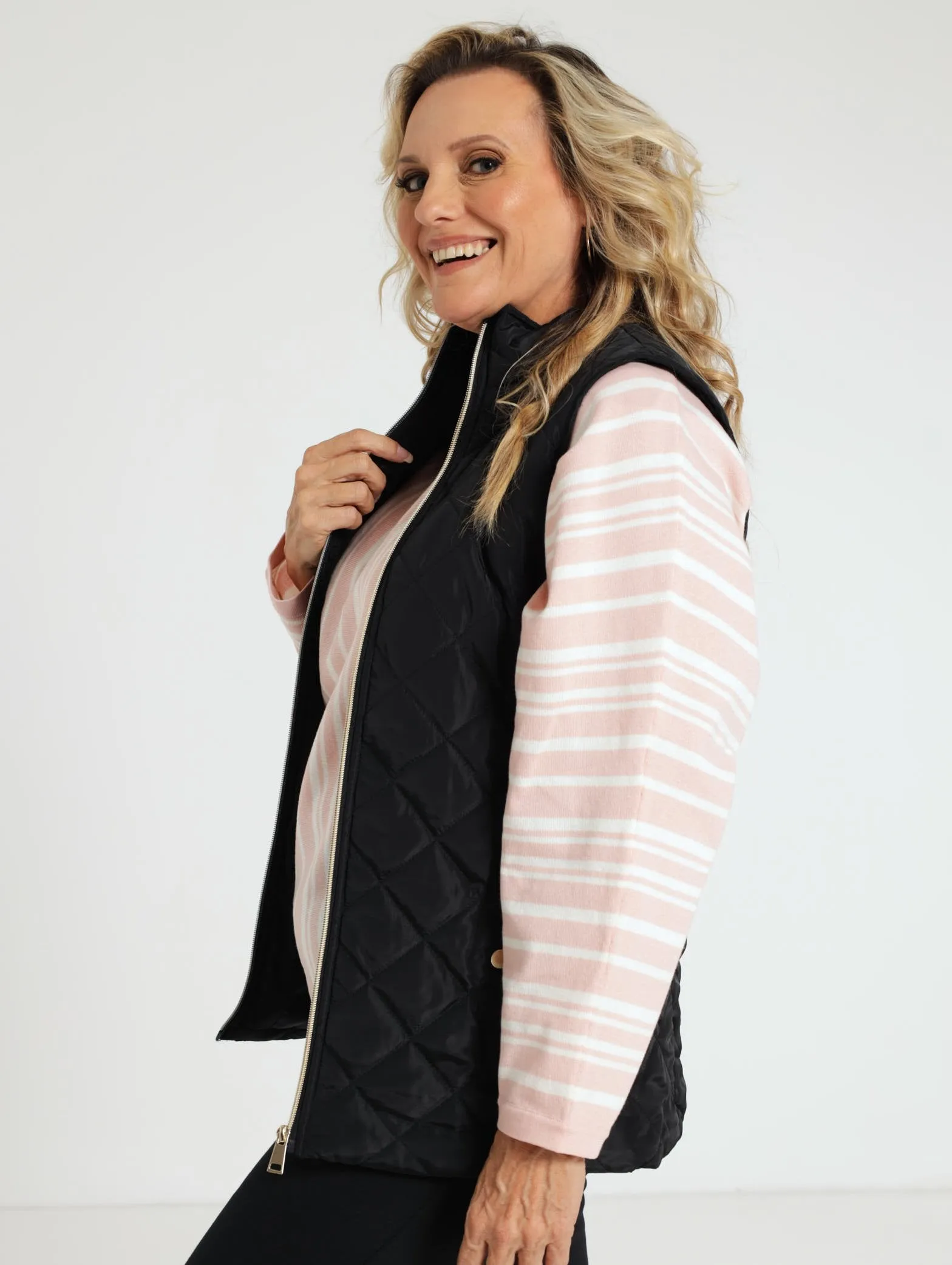 Gilet Puffer Jacket - Black