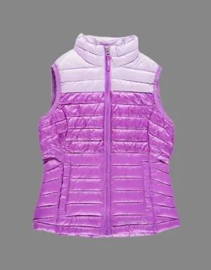 GIRL SIZE XS (4/5 YEARS) FREE COUNTRY Lightweight Down Puffer Vest EUC B4
