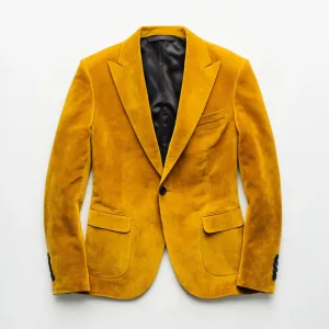 GOLDEN VISIONARY DEERSKIN FLEECE BLAZER