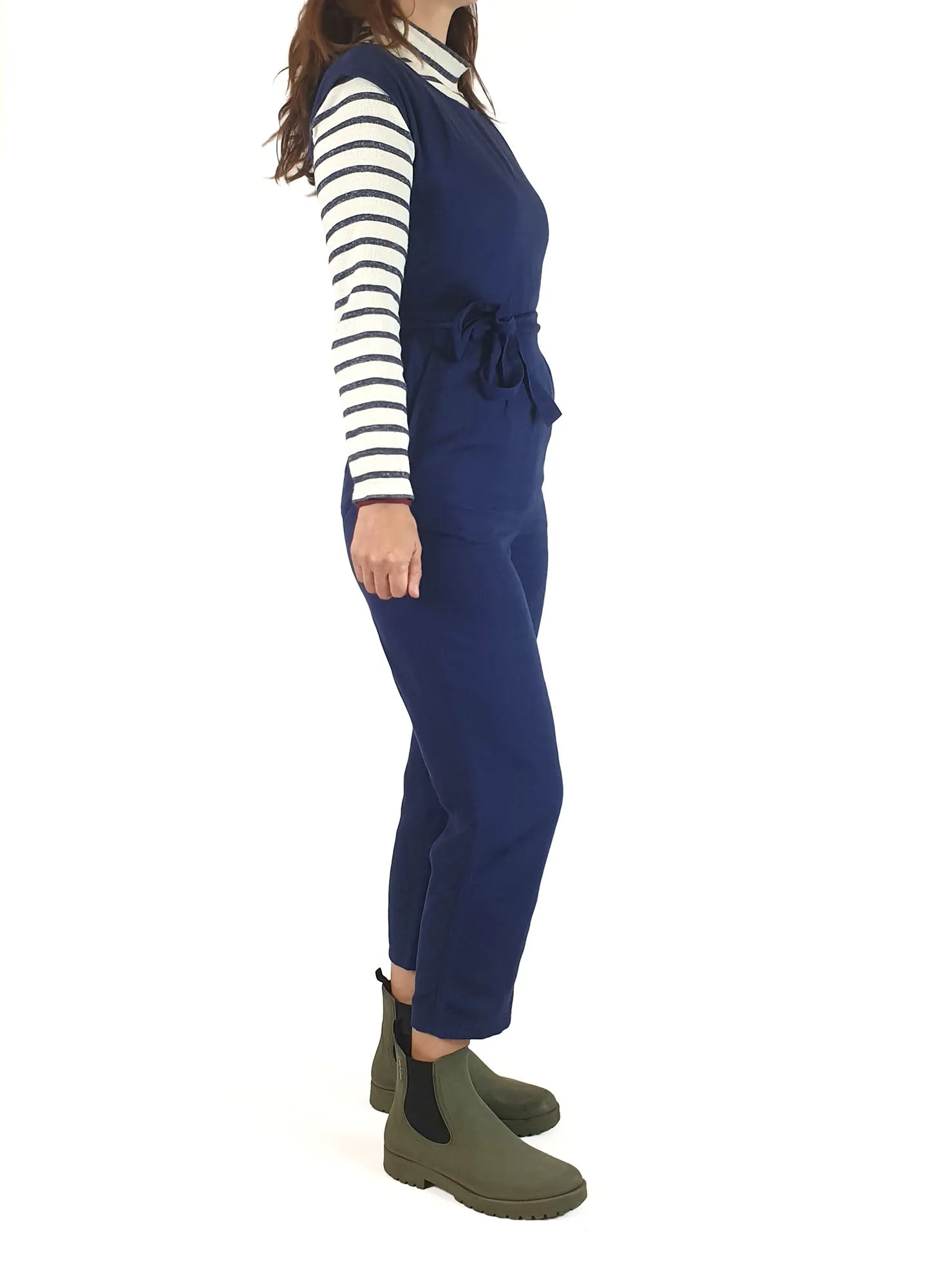 Gorman blue sleeveless jumpsuit size 6 (fits 6-8)