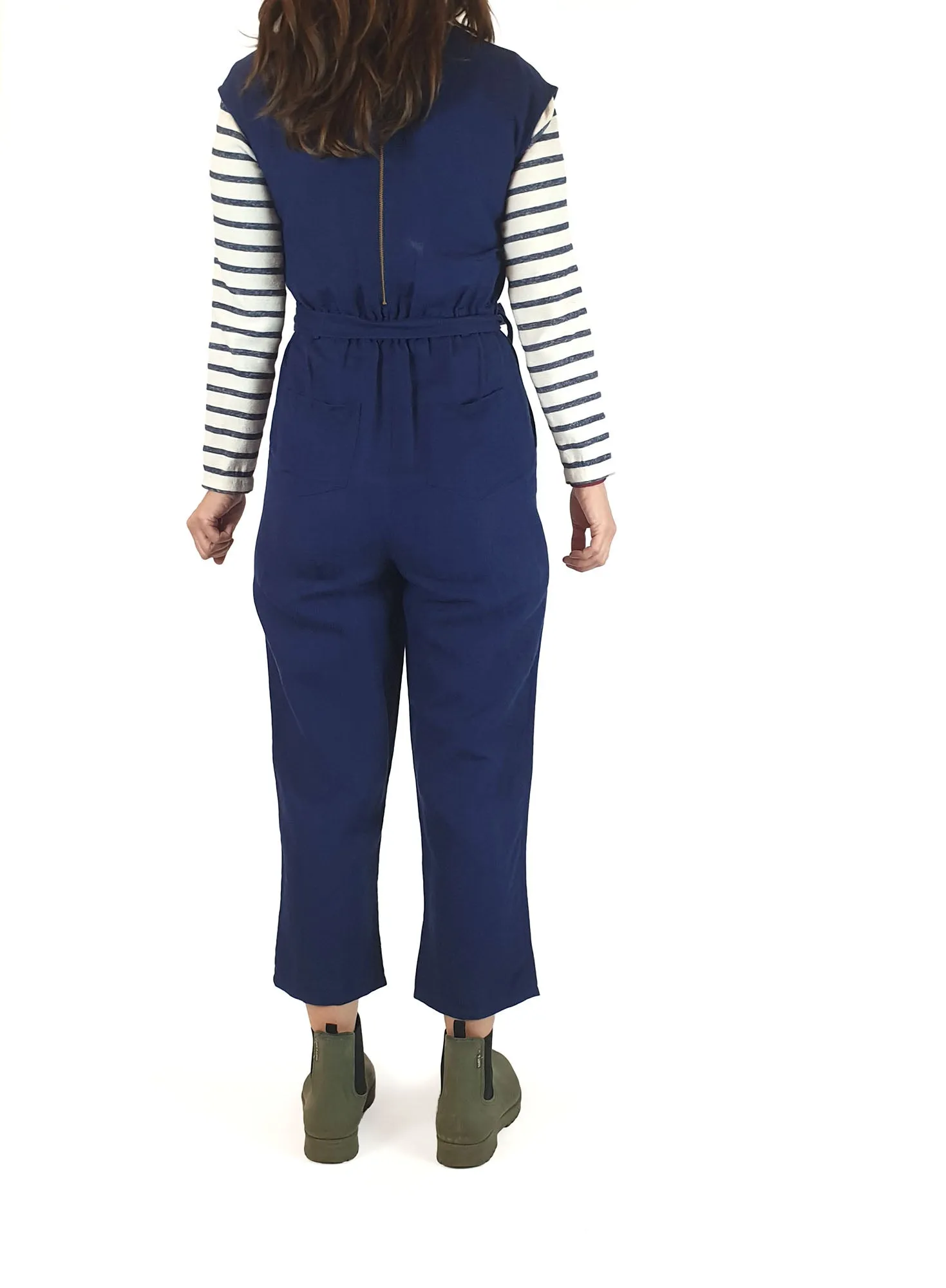 Gorman blue sleeveless jumpsuit size 6 (fits 6-8)