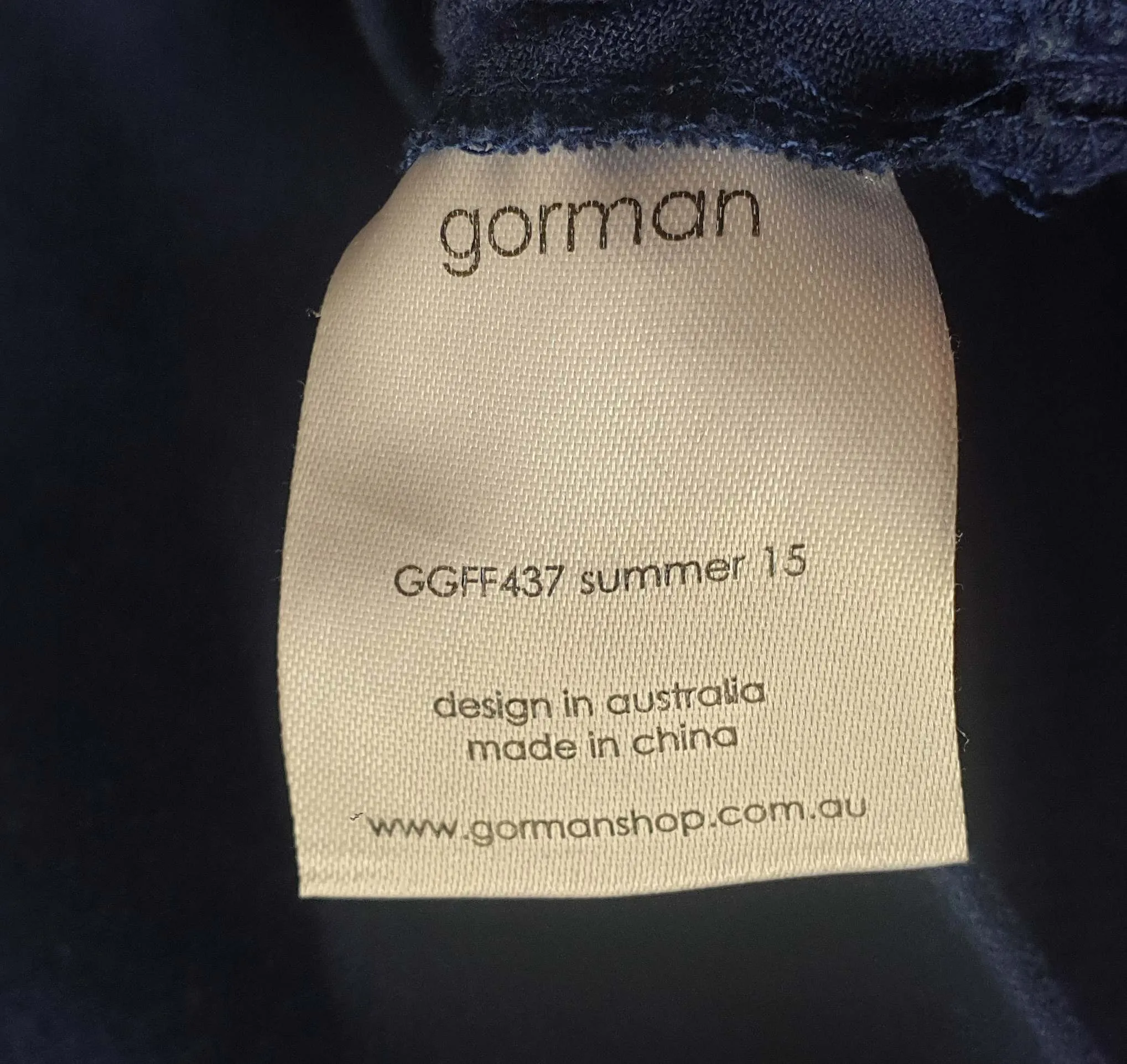 Gorman blue sleeveless jumpsuit size 6 (fits 6-8)