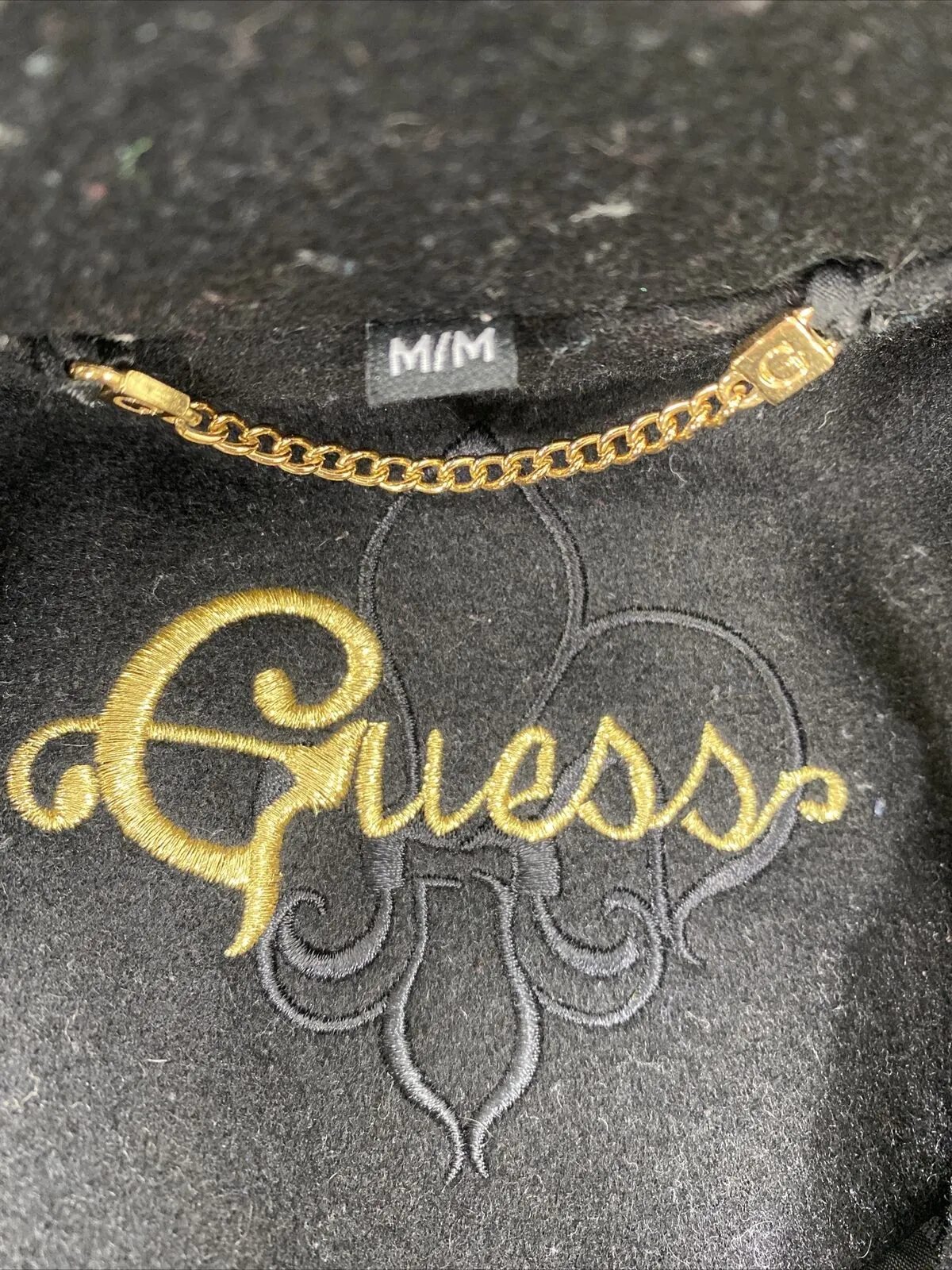 Guess Women's Black Wool Blend Long Sleeve Pea Coat - M