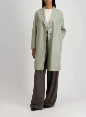 Harris Wharf - Light Pressed Wool Overcoat