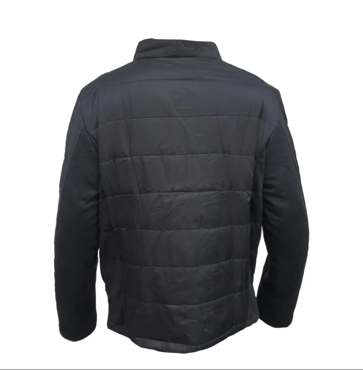 HoodLamb Men's Black Hemp Cotton Biker Puffer 420 MWJ004 NWT