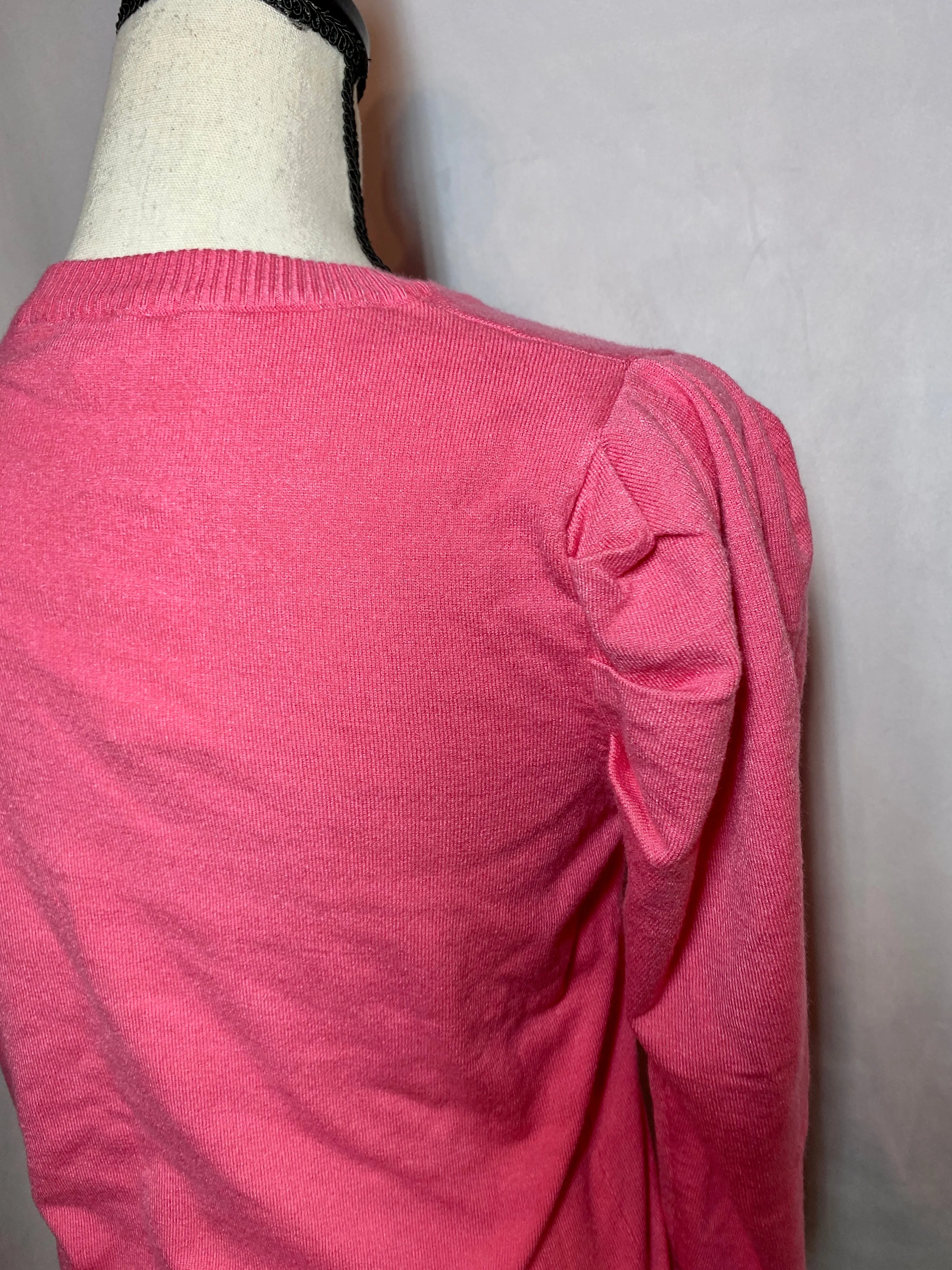 Hot Pink For Spring Soft Knit Sweater