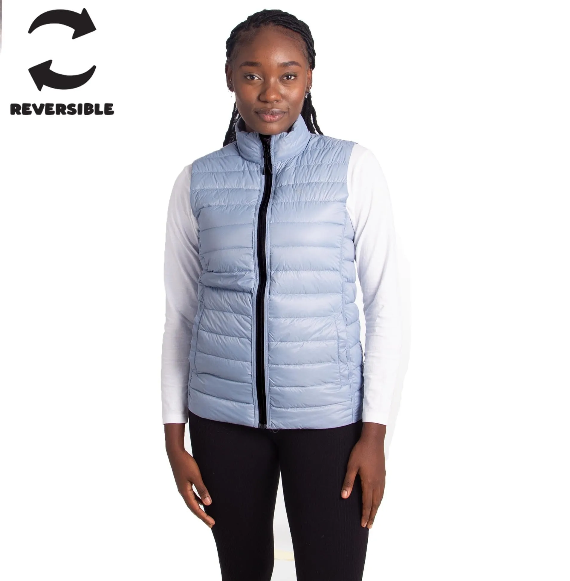Imogene - Ladies Sleeveless  Reversible Puffer