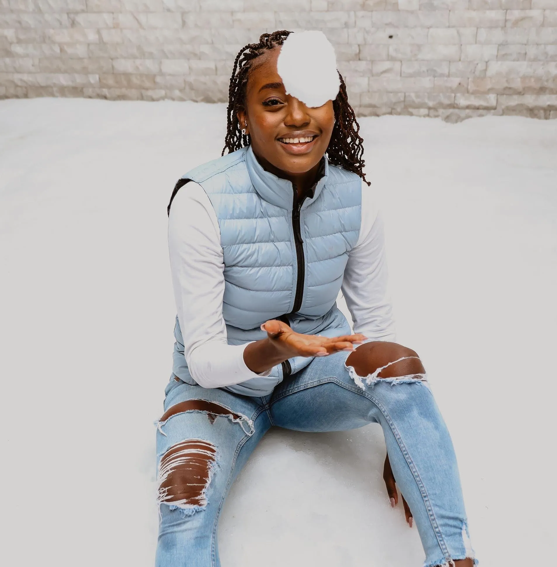 Imogene - Ladies Sleeveless  Reversible Puffer