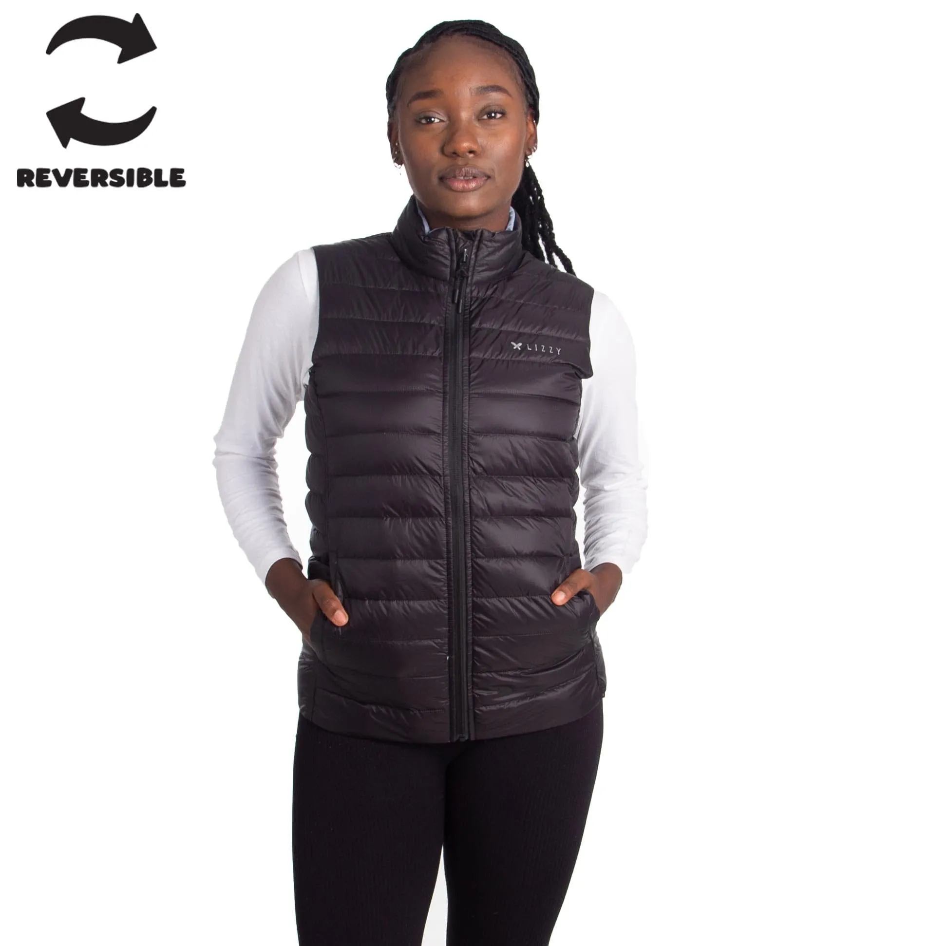 Imogene - Ladies Sleeveless  Reversible Puffer