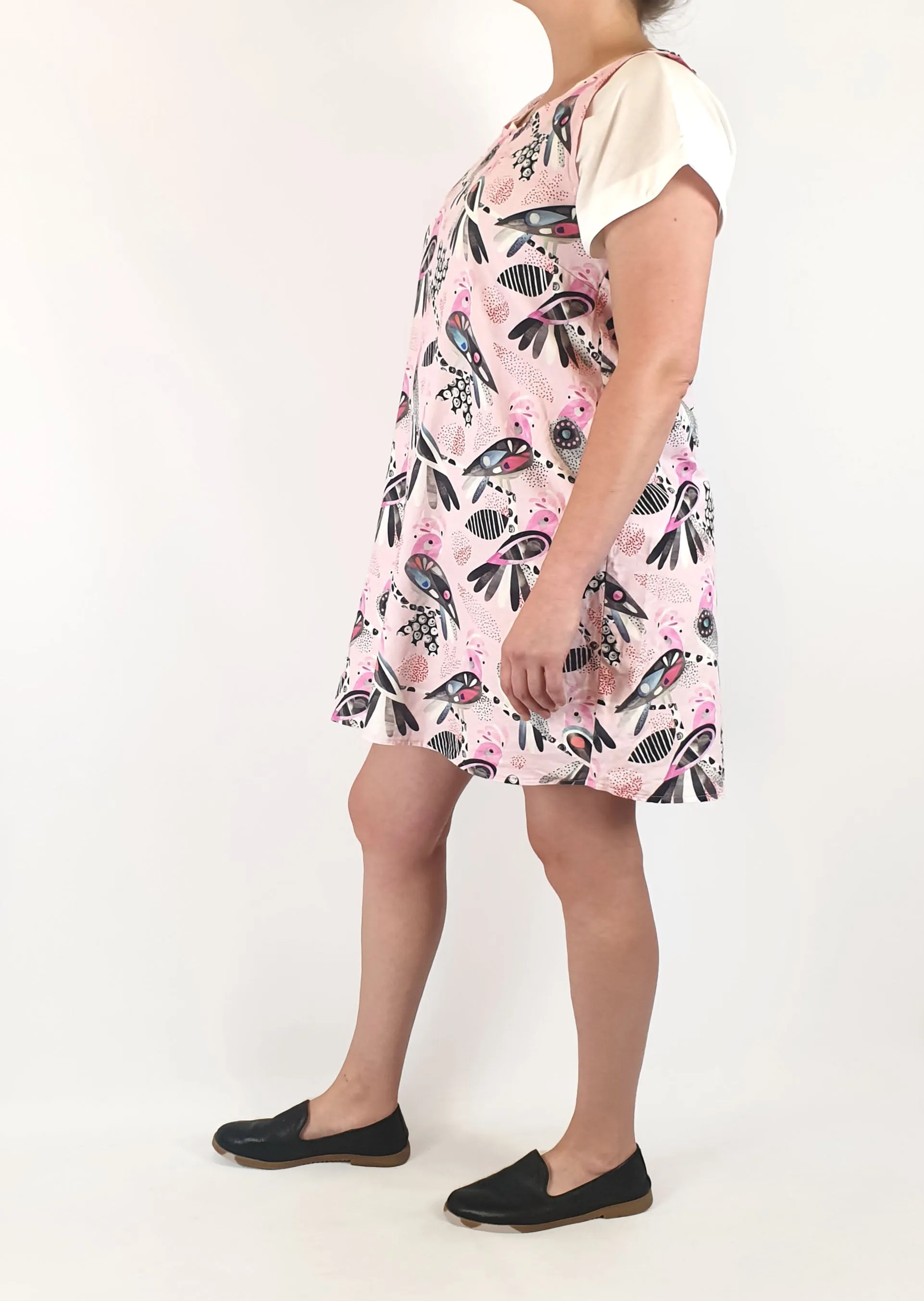 Karla Cola pink galah print dress size XL