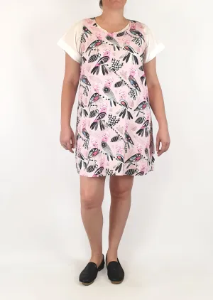 Karla Cola pink galah print dress size XL