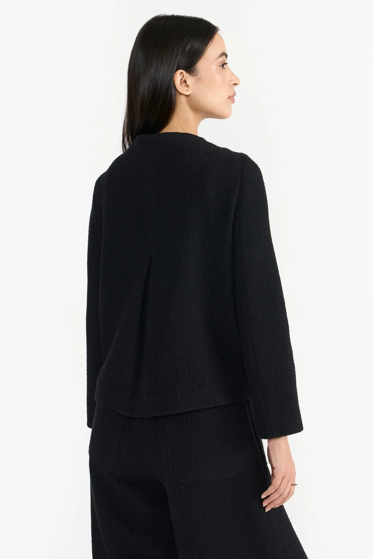 KELLY BLACK WOMEN'S WOOL BLAZER