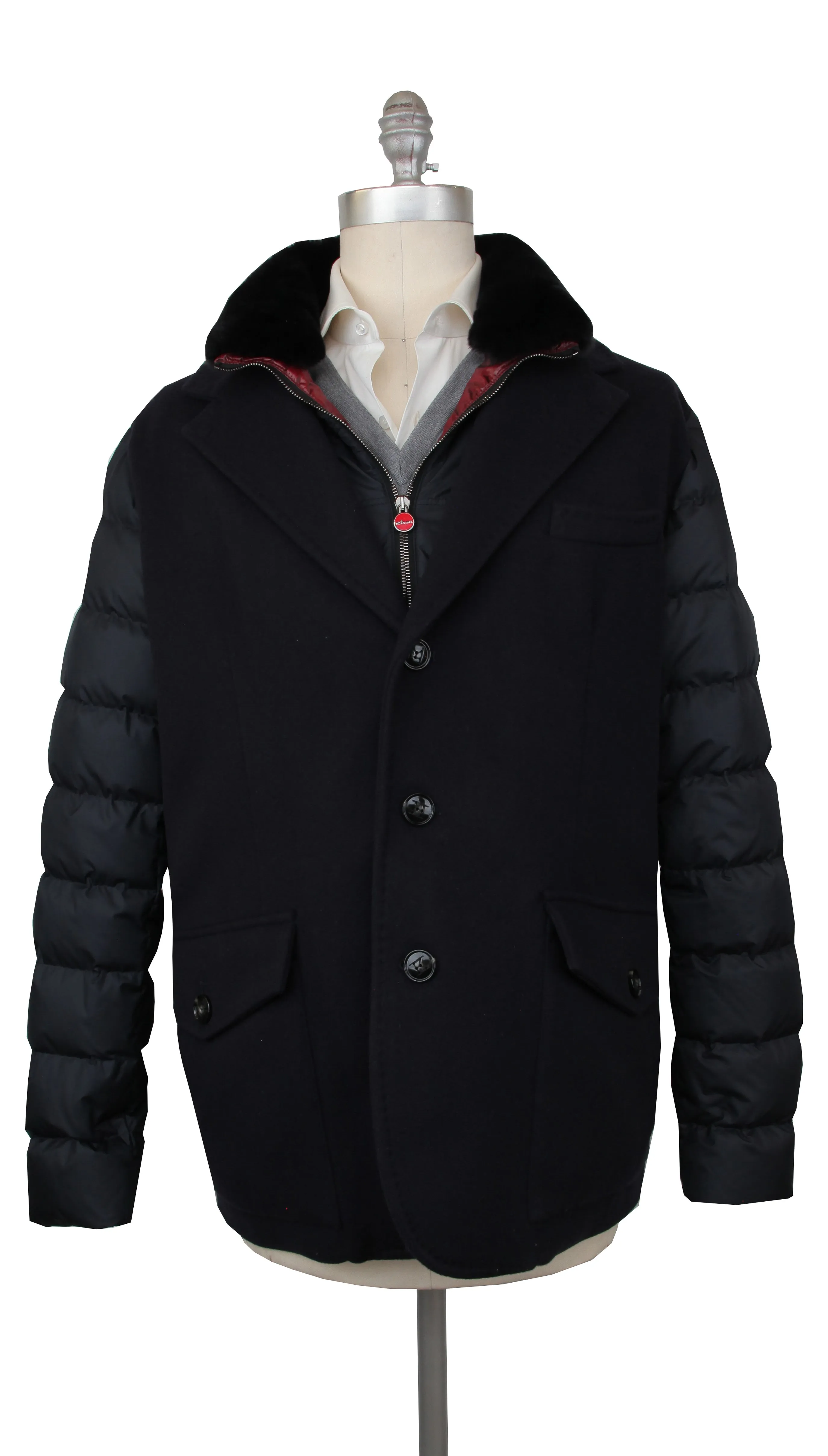 Kiton Dark Blue Puffer Jacket