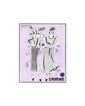 Knitwit 2000 Ladies' Pleated, Tucked or Gathered Skirts, Uncut, Factory Folded Sewing Pattern Multi Plus Size 6-22