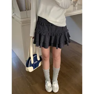 Korean contrast pleated Top