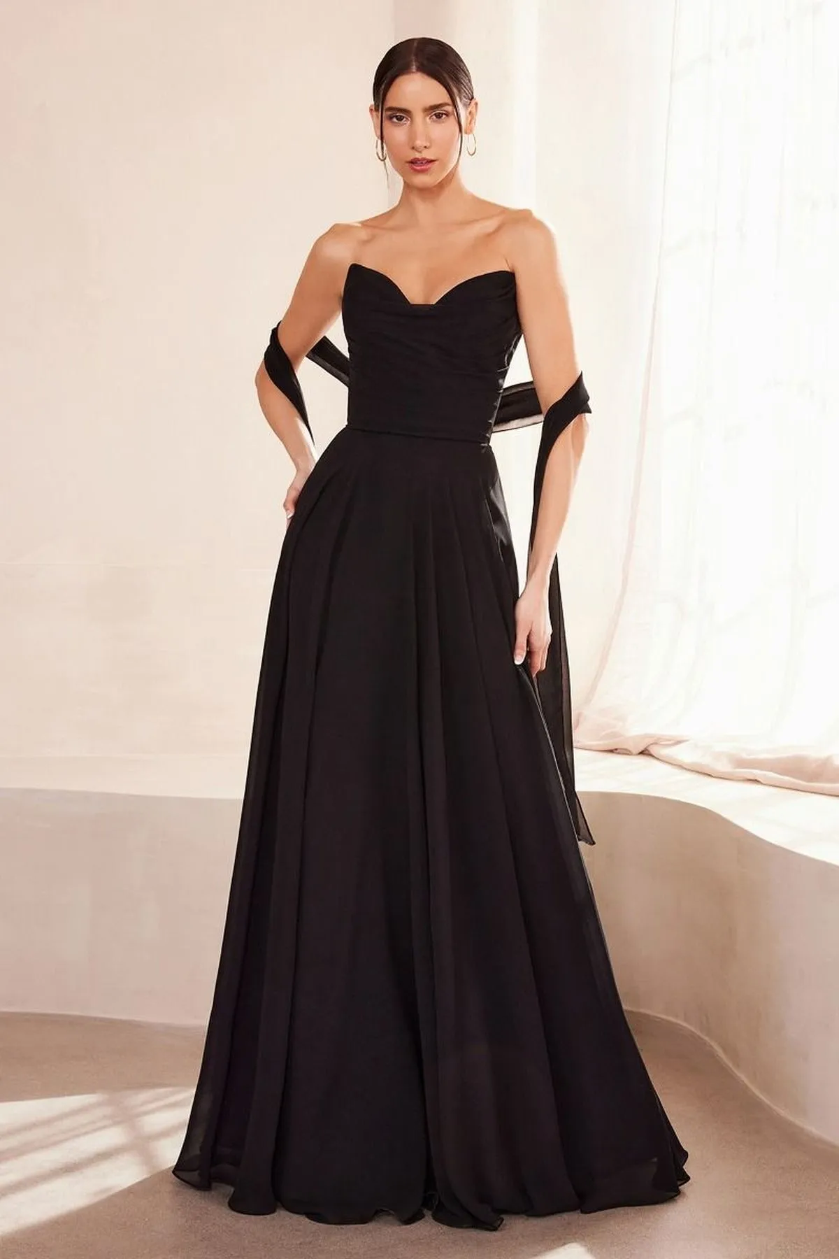 Ladivine Amoris T703 Dress Strapless A-Line Bridesmaid Gown