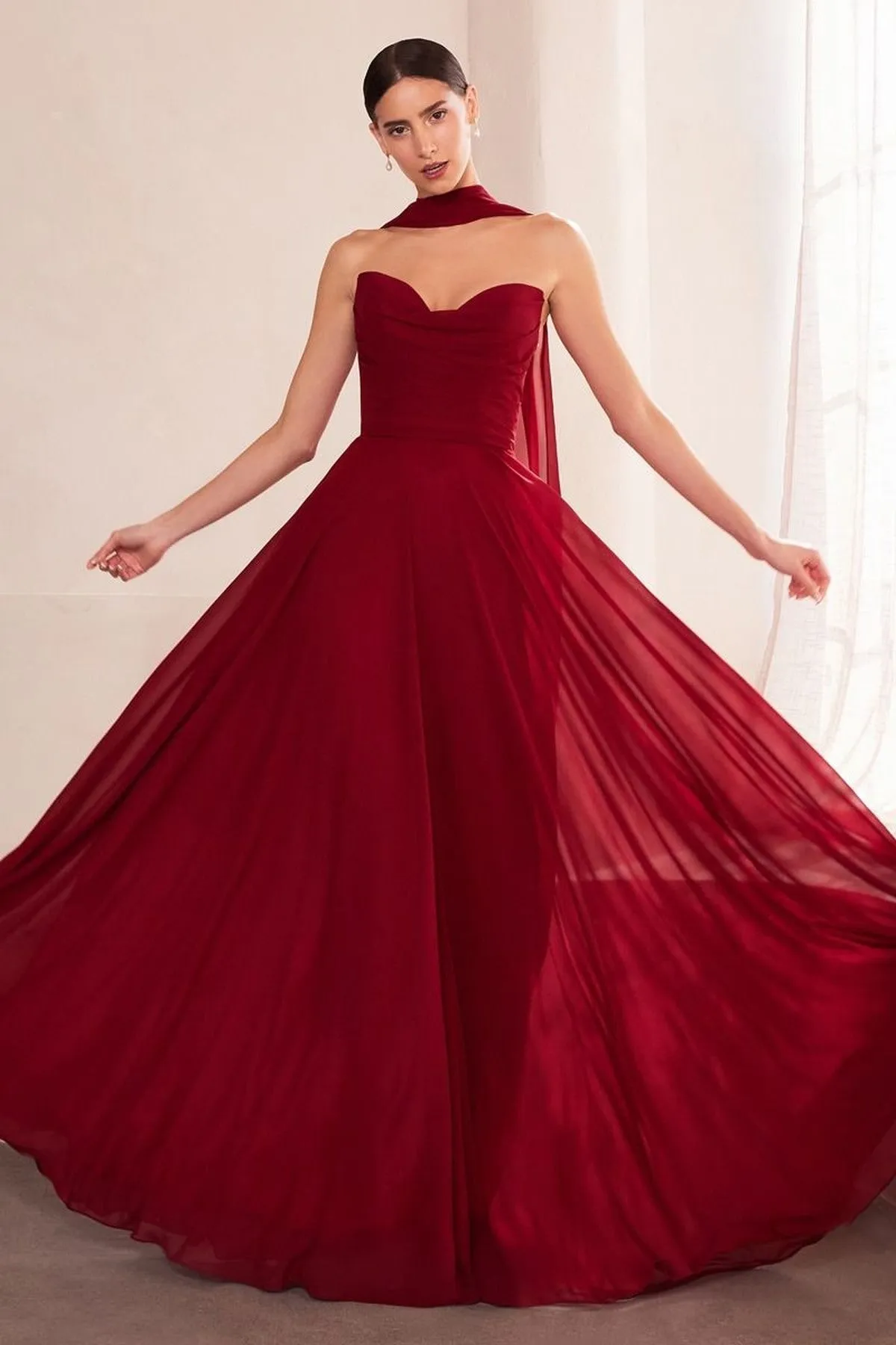 Ladivine Amoris T703 Dress Strapless A-Line Bridesmaid Gown