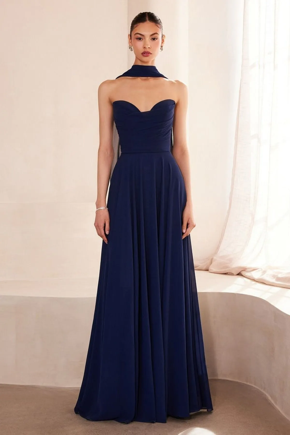 Ladivine Amoris T703 Dress Strapless A-Line Bridesmaid Gown