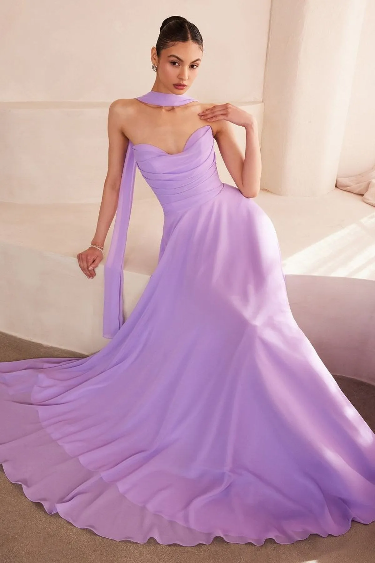 Ladivine Amoris T703 Dress Strapless A-Line Bridesmaid Gown