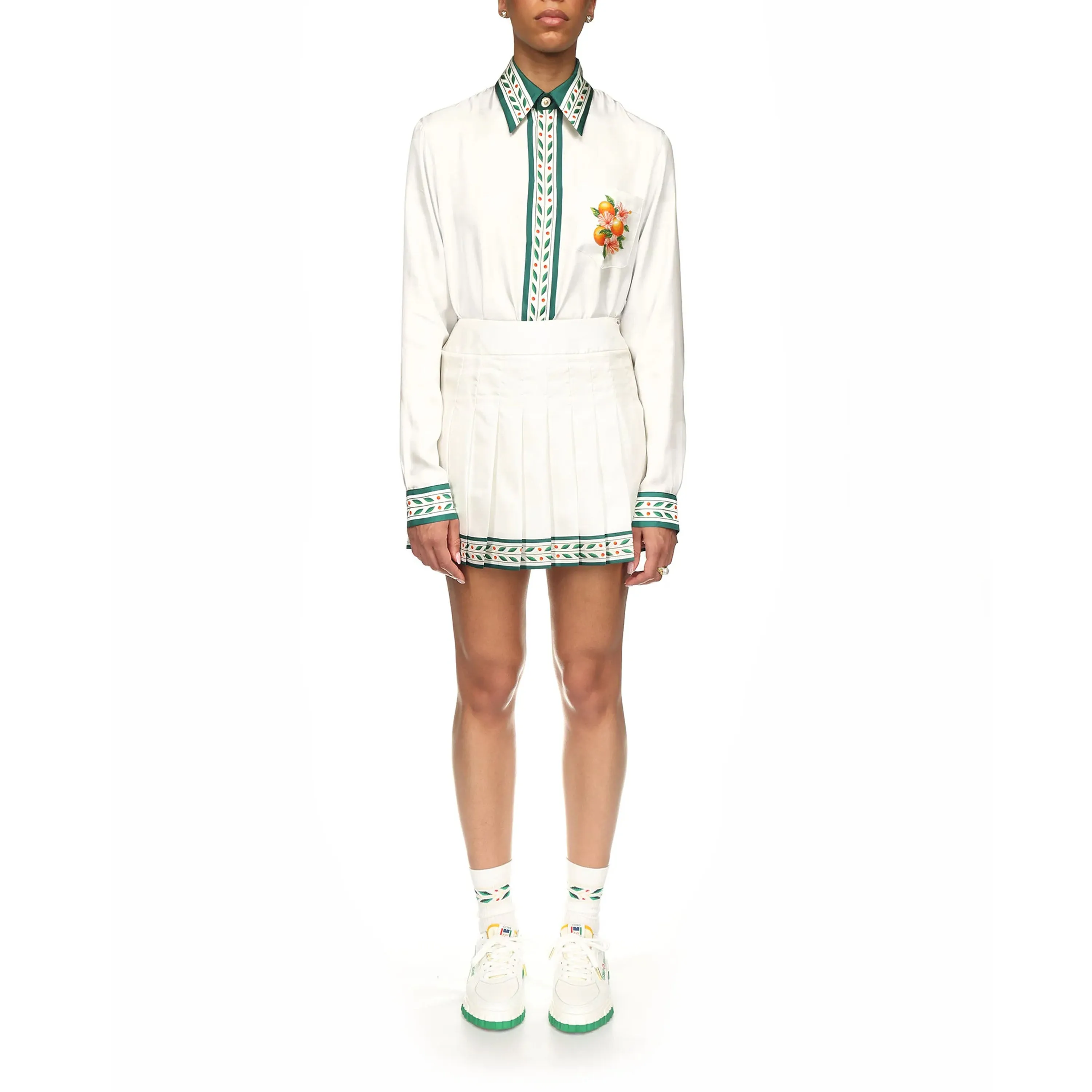 Laurel Silk Tennis Skirt