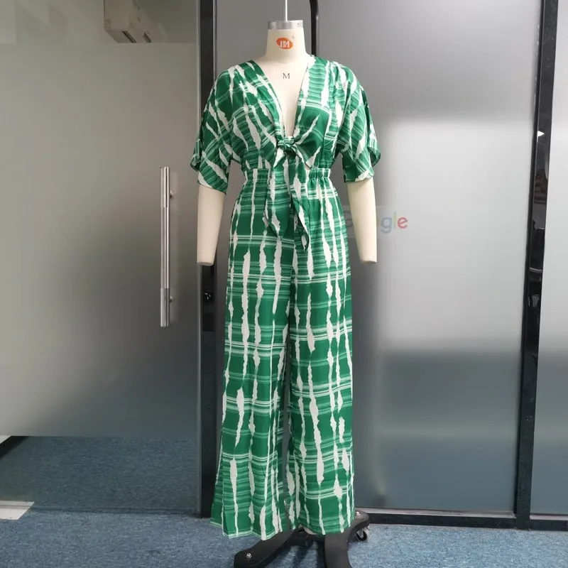 LIYONG V Neck Jumpsuit For Women