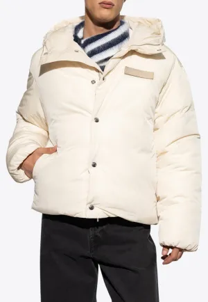 Logo Patch Puffer Jacket