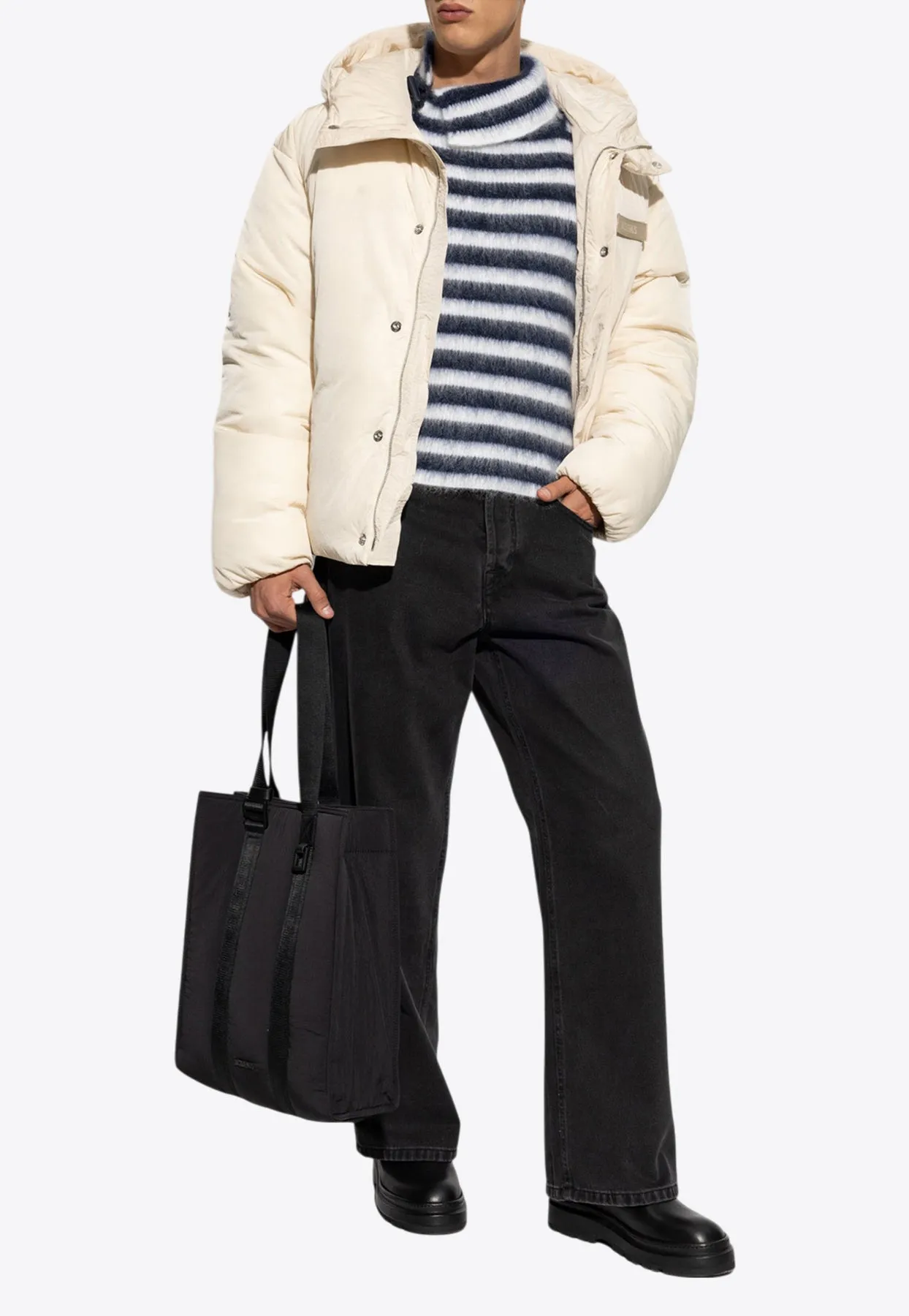 Logo Patch Puffer Jacket