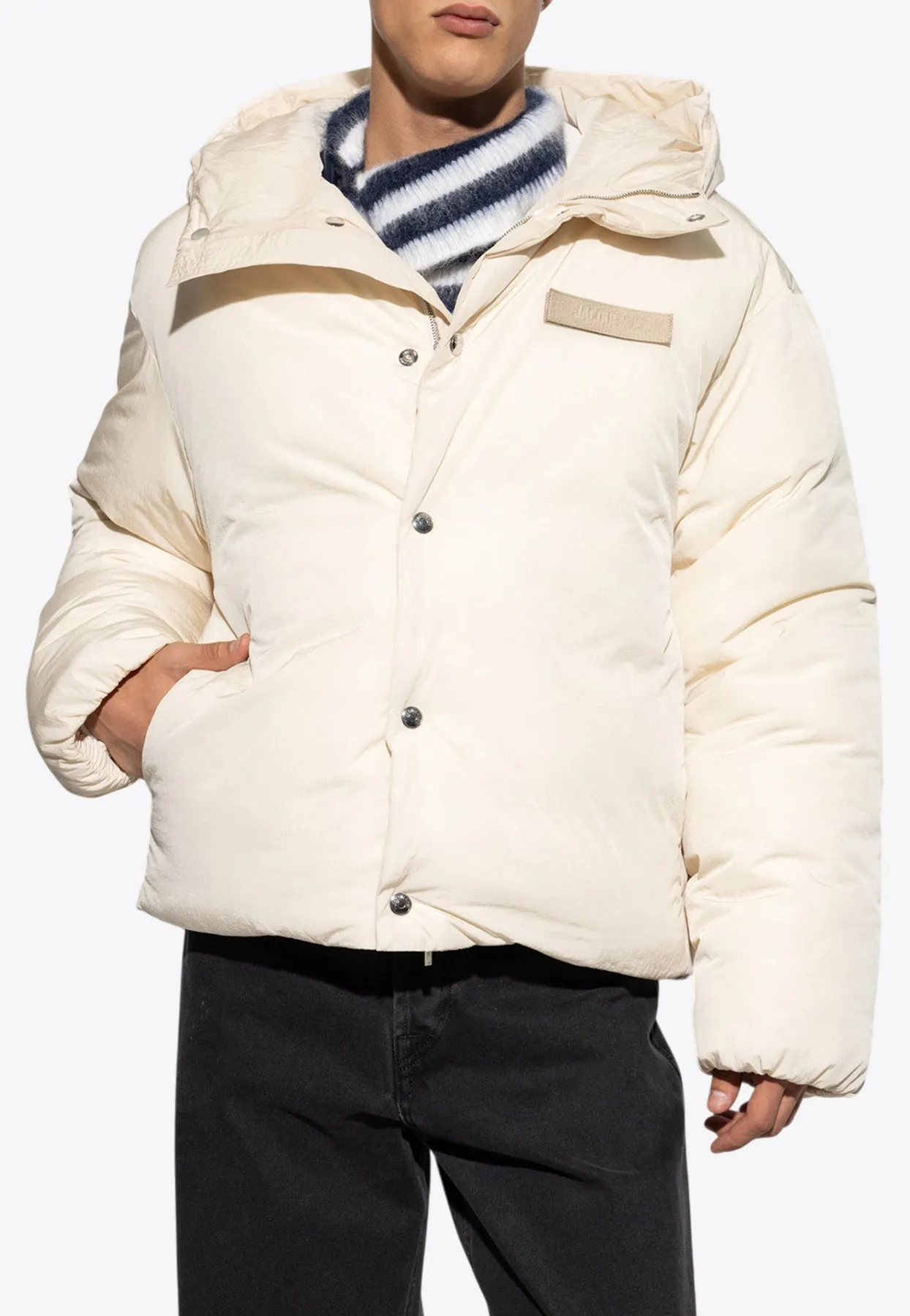 Logo Patch Puffer Jacket