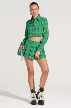 LUCKY GIRL PLEATED MINI SKIRT