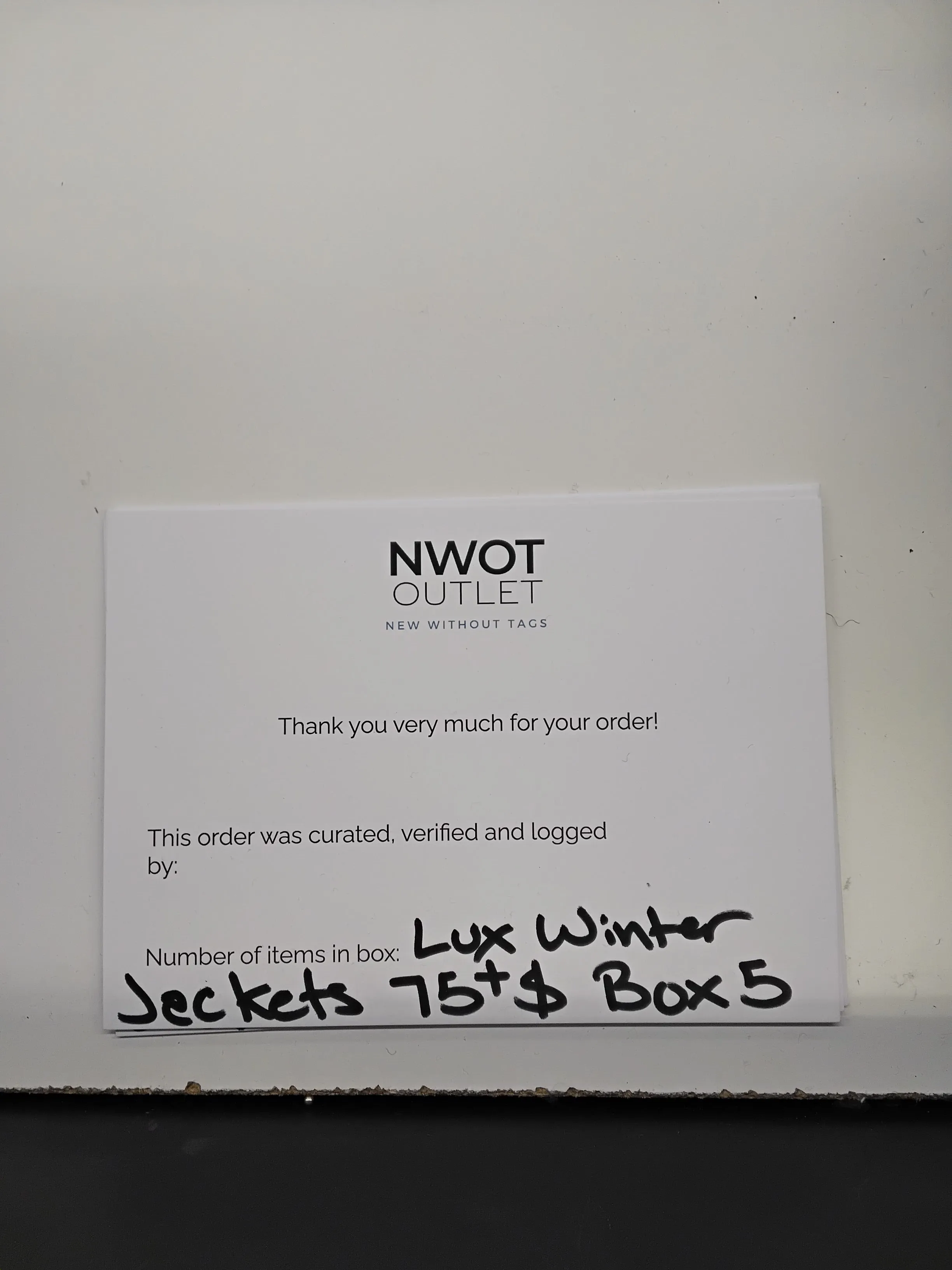 Luxury Fashion Retailer | Winter Jackets & Coats | $75  MSRP | Shelf-Pulls/Returns | 15 Pieces | Small Box #5