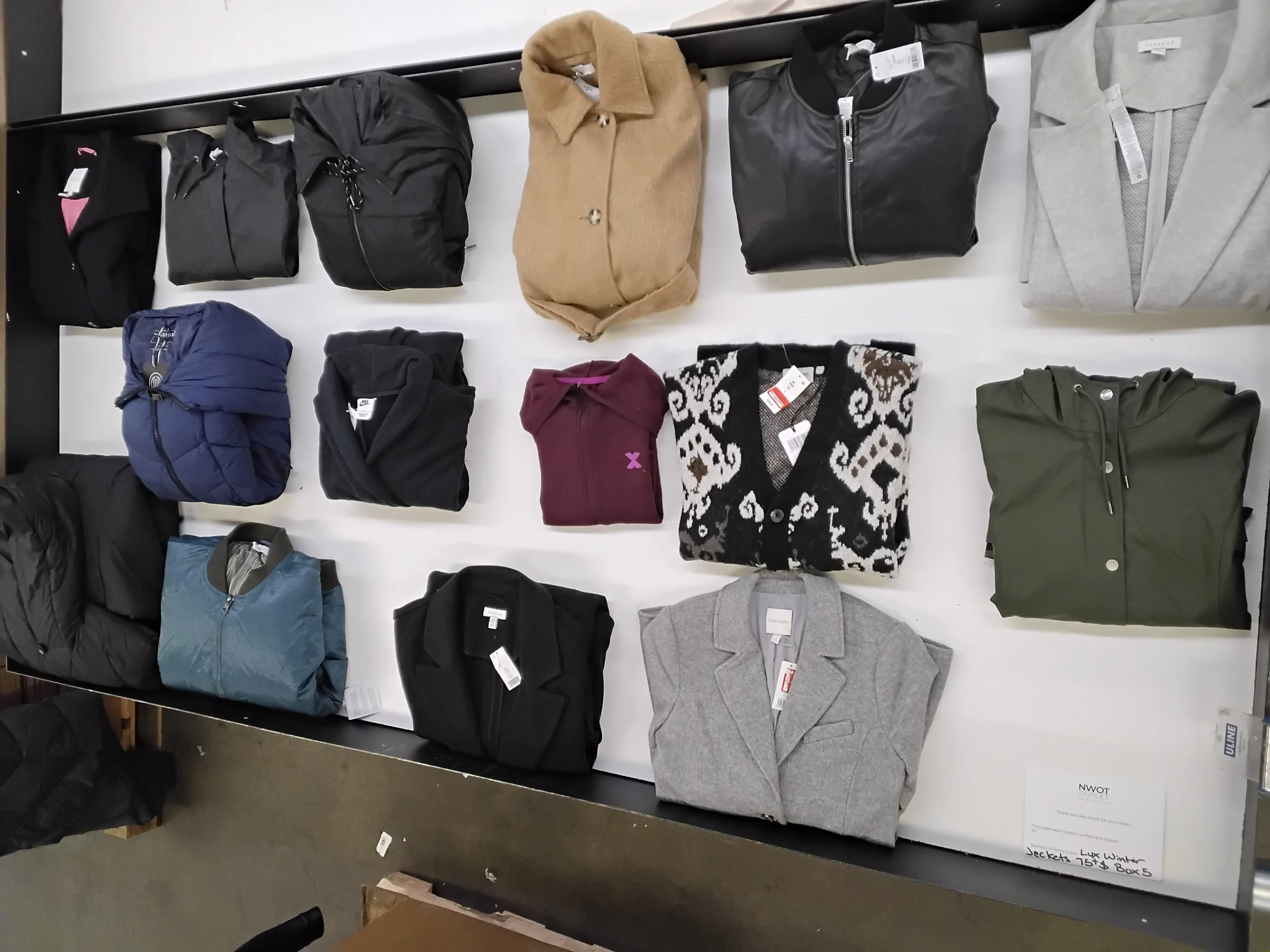Luxury Fashion Retailer | Winter Jackets & Coats | $75  MSRP | Shelf-Pulls/Returns | 15 Pieces | Small Box #5