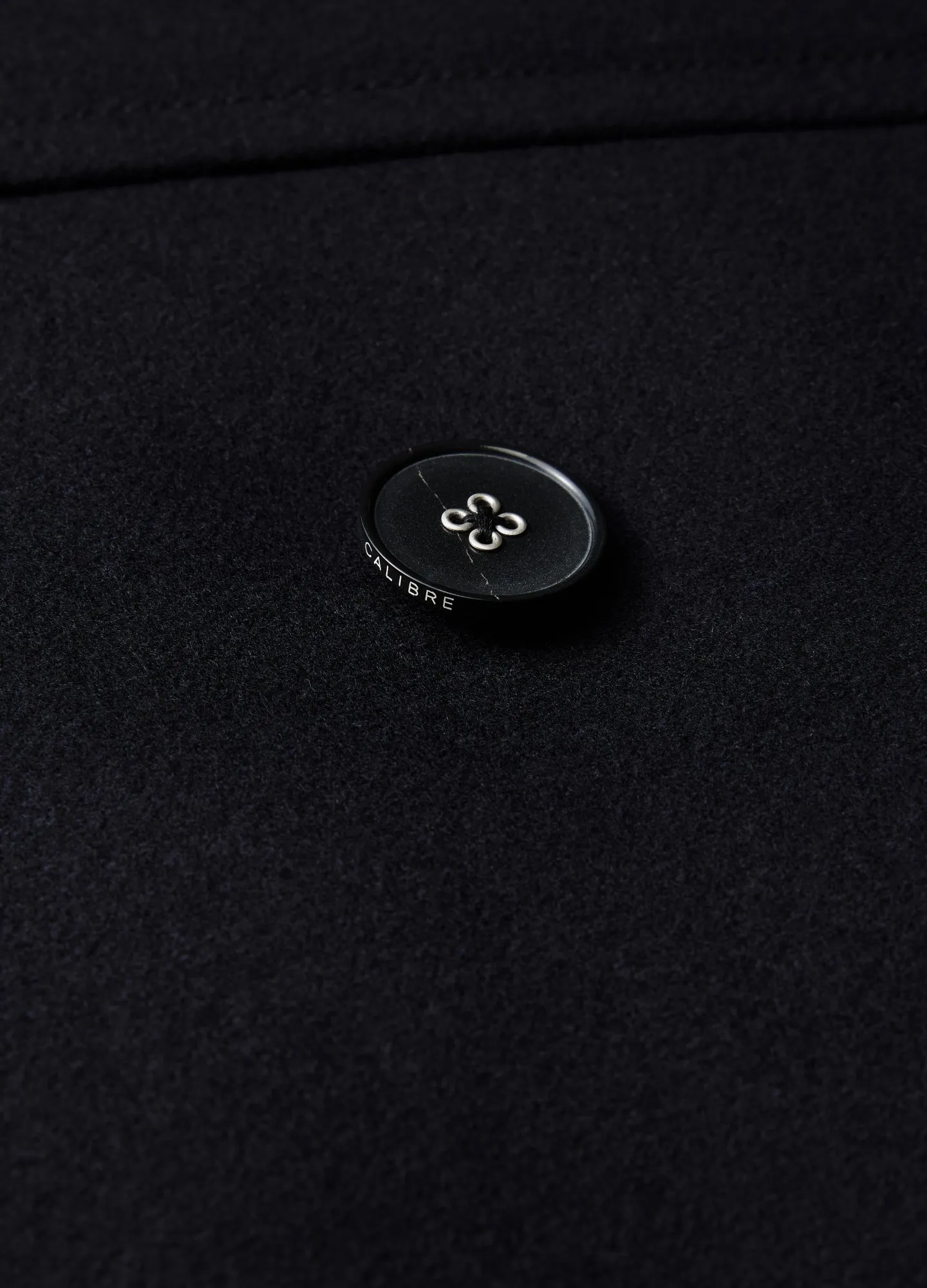 Melton Pea Coat Navy