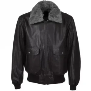 Men Flying Aviator Shearling Leather Jacket