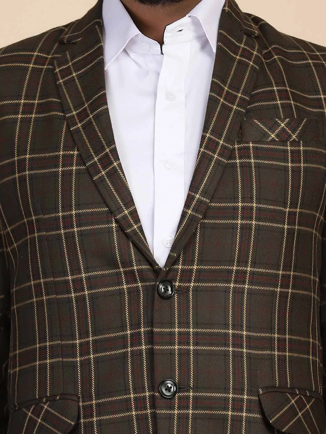 Men Tweed Designer Blazer