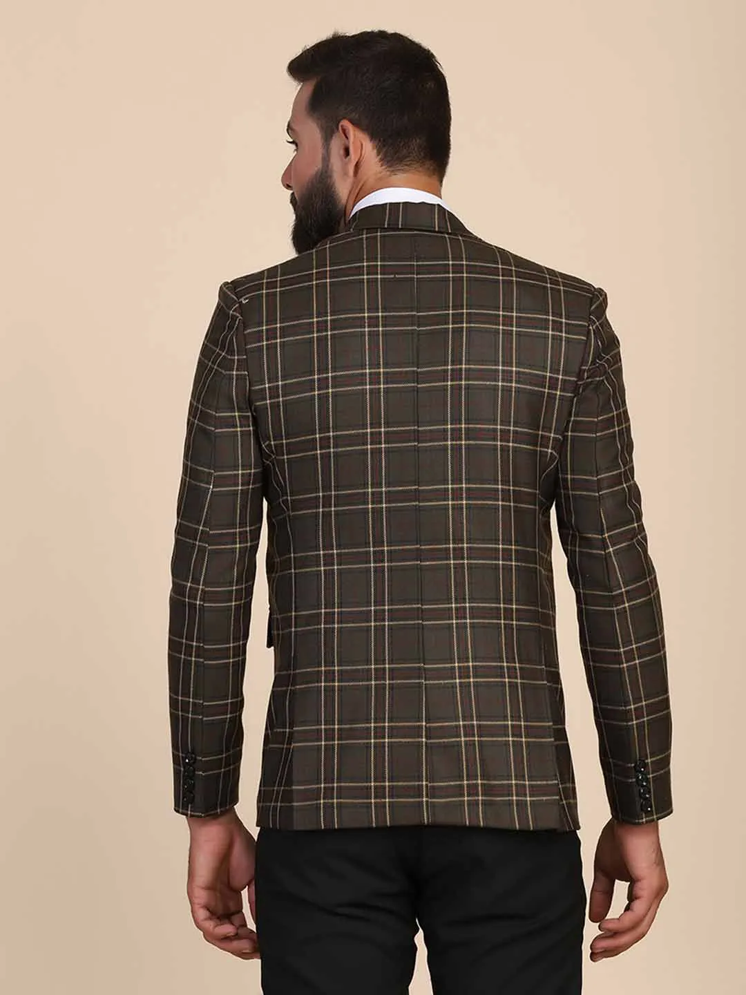Men Tweed Designer Blazer